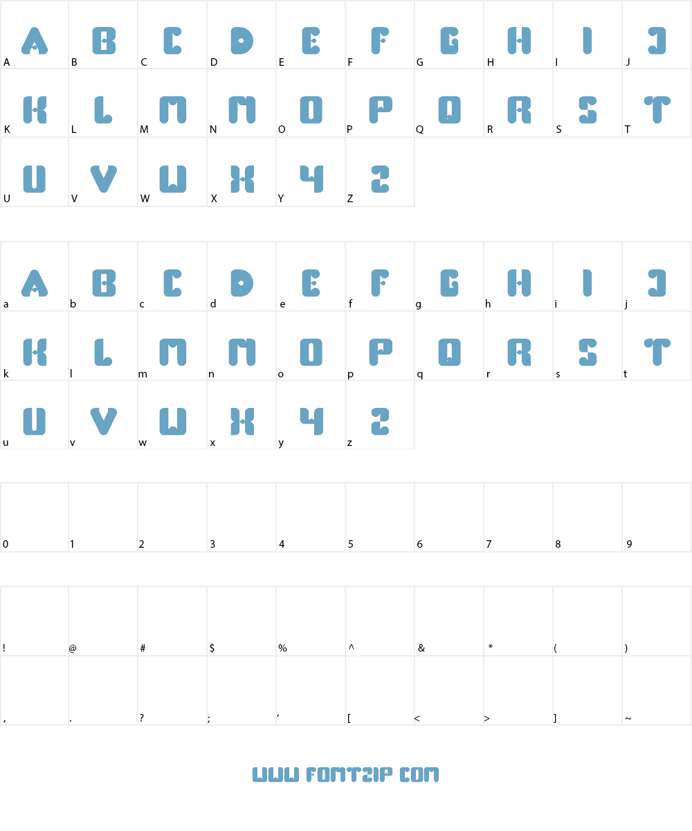 the earth Font Character